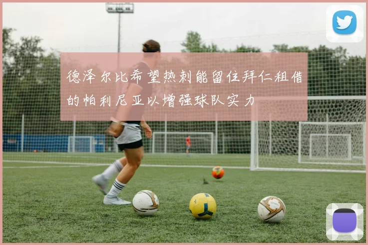 德泽尔比希望热刺能留住拜仁租借的帕利尼亚以增强球队实力
